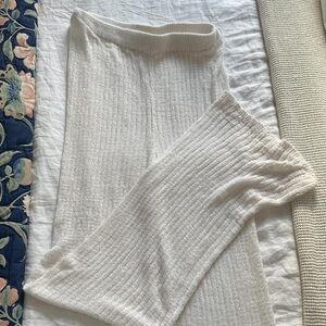 Shade & Shore White Sheer Coverup Pants